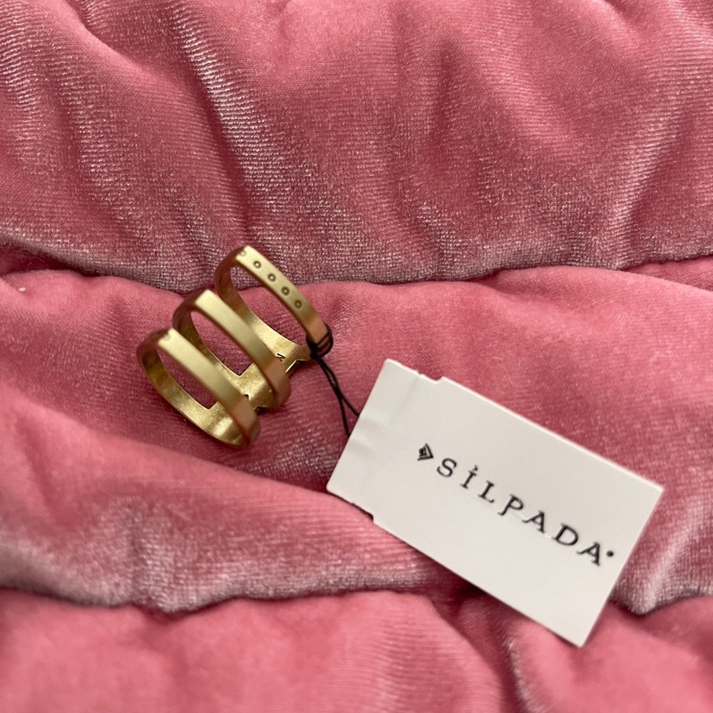NWT SILPADA K & R Levels On Trend Brass Ring KRR0125